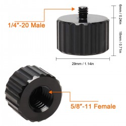 SCHRAUBEN ADAPTER 5/8"-11 AUF 1/4" -20 FÜR STATIV