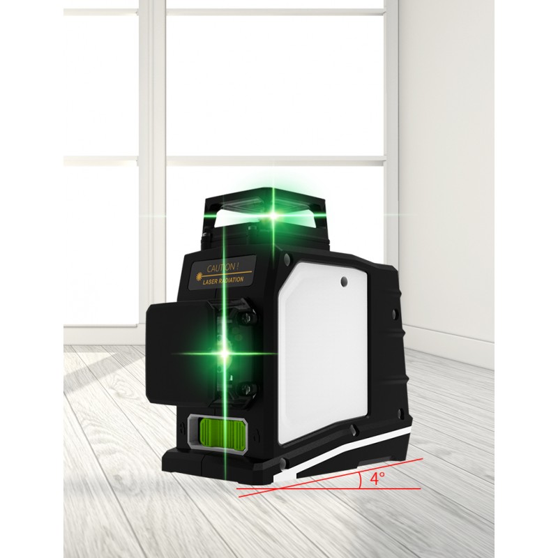 GF360G 3D Selbstnivellierender Kreuzlinienlaser mit Wandhalterung im Koffer