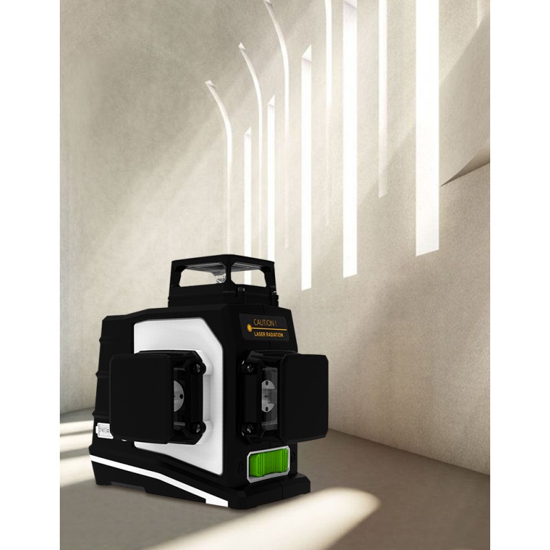 GF360G 3D Selbstnivellierender Kreuzlinienlaser mit Wandhalterung im Koffer