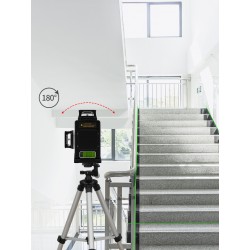 GF360G 3D Selbstnivellierender Kreuzlinienlaser mit Wandhalterung im Koffer