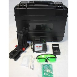 GF360G 3D Selbstnivellierender Kreuzlinienlaser mit Wandhalterung im Koffer