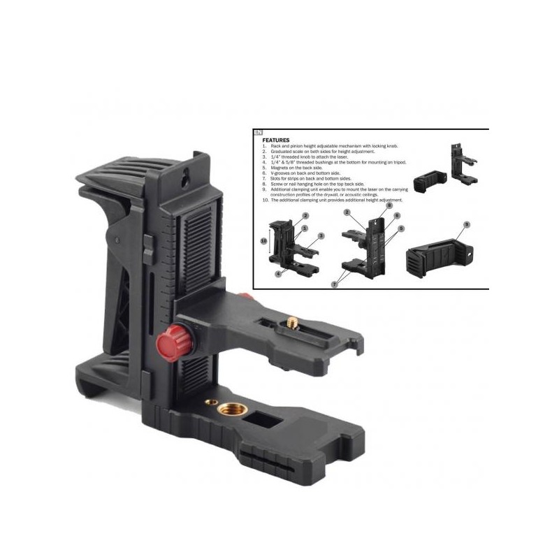 Delari 903CG Selbstnivellierender Kreuzlinienlaser Set im Koffer mit Stativ