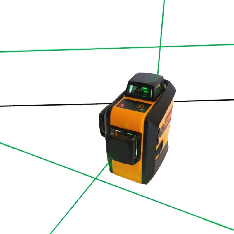 Delari 903CG Selbstnivellierender Kreuzlinienlaser Set im Koffer mit Stativ