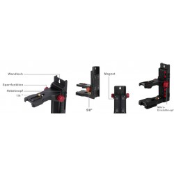 Multi-Wandhalterung FM80 universal magnetisch Halterung für Baustelle
