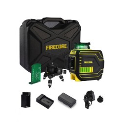 Firecore F94T-XG 3D Kreuzlinienlaser mit Drehbasis im Koffer