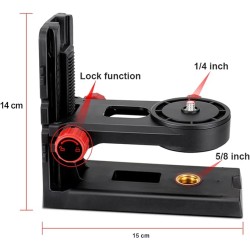 Firecore Feineinstellung Halterung für Kreuzlinienlaser mit 1/4"-20 Außengewinde-FLM80A